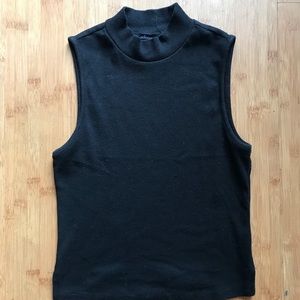 Black crop top sleeveless